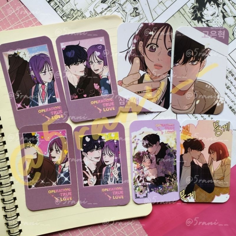 Jual Photocard Webtoon Operation True Love Go Eunhyuk Shim Soo Ae Anime