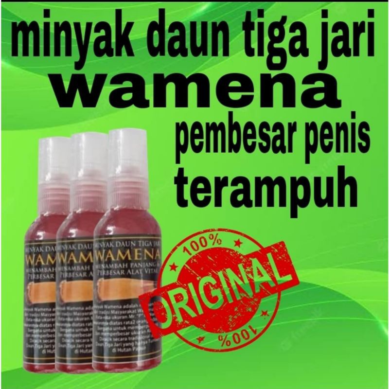 Jual Minyak Daun Tiga Jari Minyak Wamena Memperpanjang Besar Dan Keras