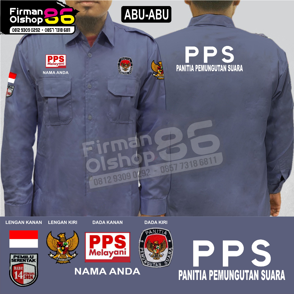 Jual Rap Big Size Kemeja Pps Full Atribut Baju Pps Seragam Pps Kemeja