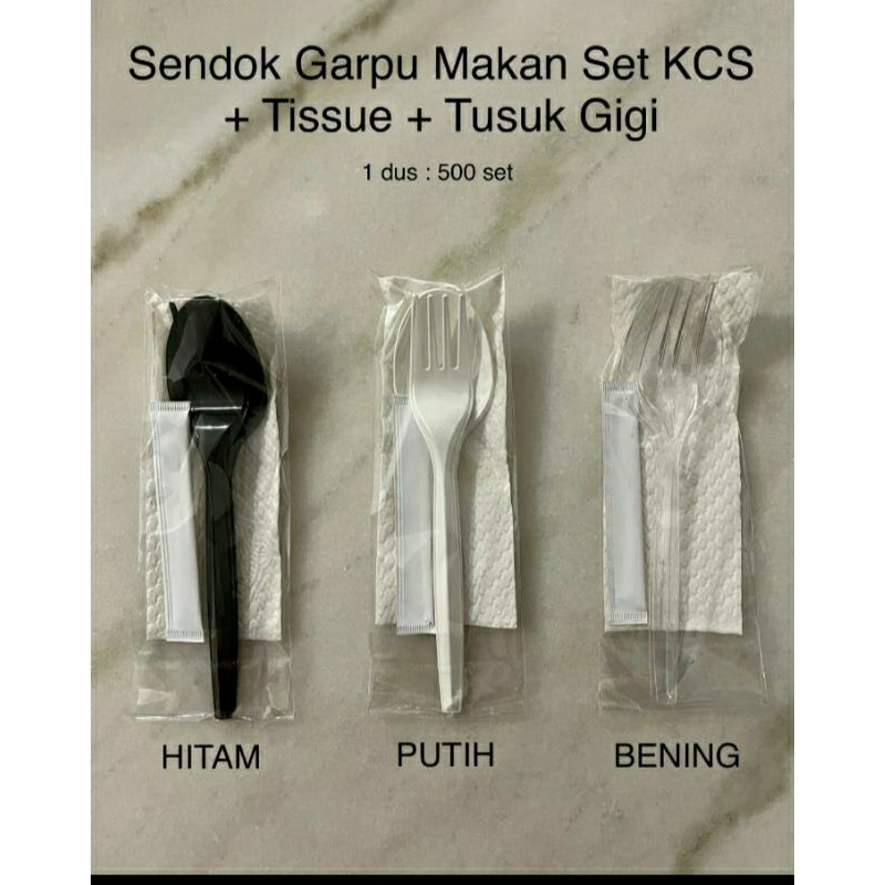 Jual SENDOK GARPU SET TISSUE TUSUK GIGI Shopee Indonesia