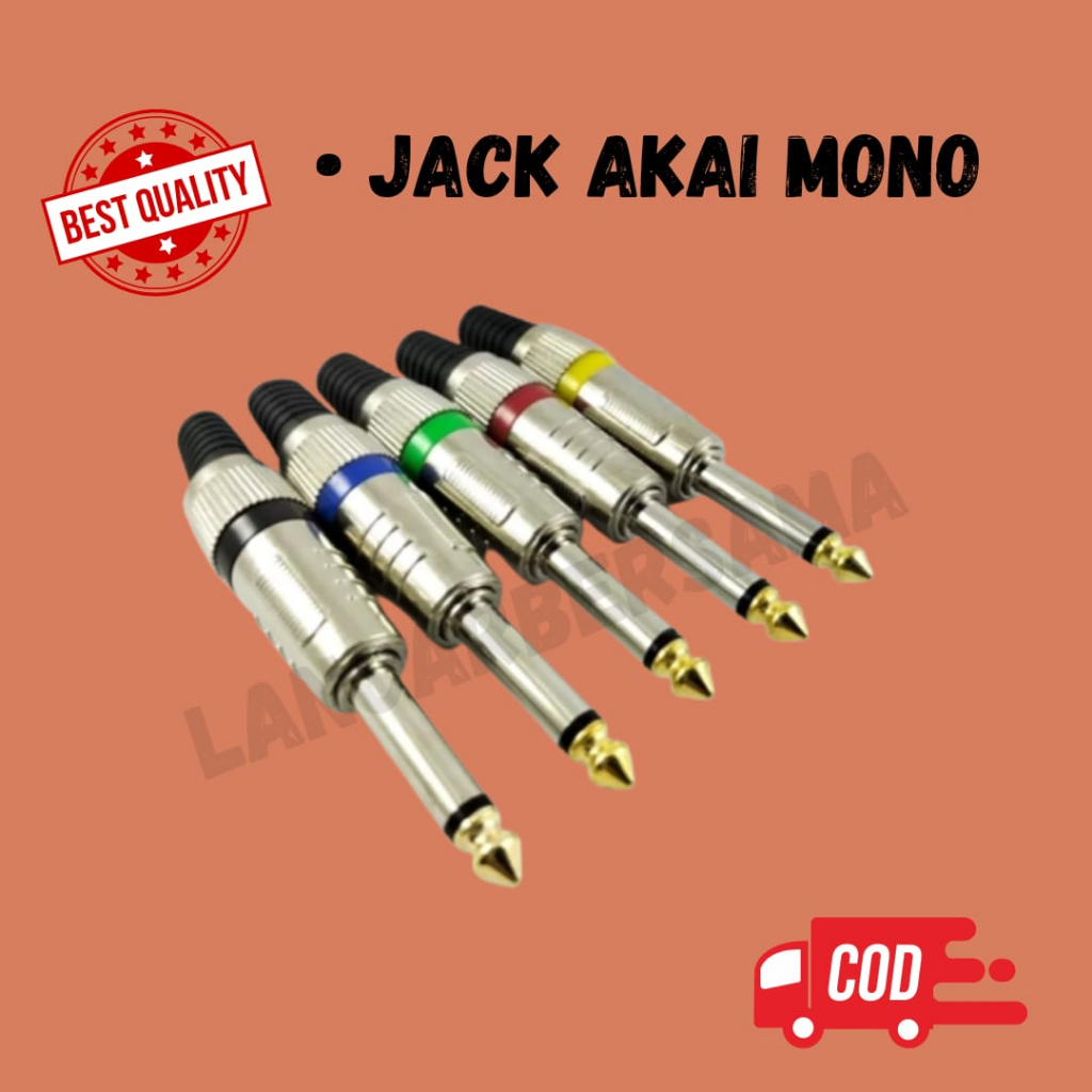 Jual Jack Akai Mono Besi Canare Jek Akai Jek Mic Jack Mickonektor Mic