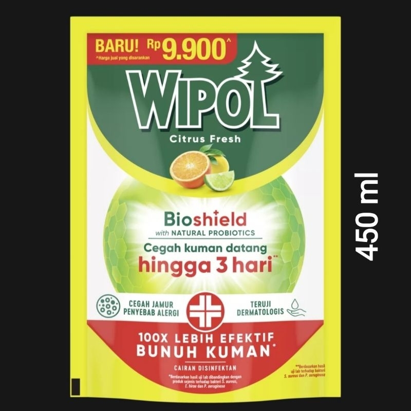 Jual Wipol Karbol Probiotic Citrus Fresh Refill Ml Shopee Indonesia