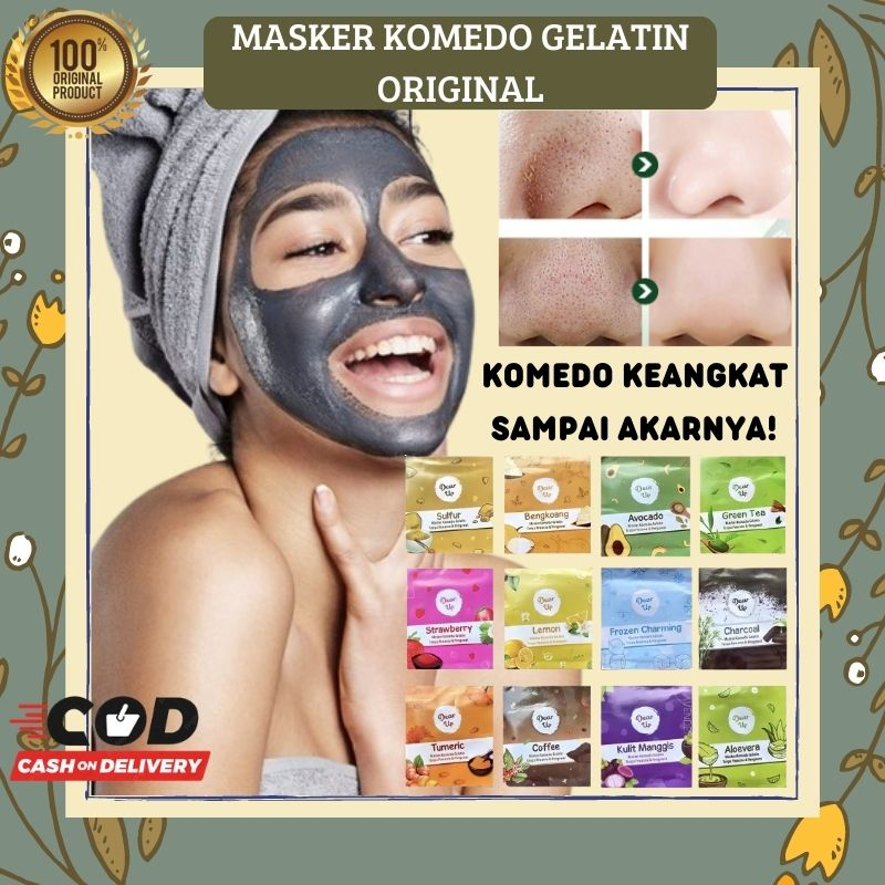 Jual Gelatin Komedo Masker Organik Wajah Original Shopee Indonesia