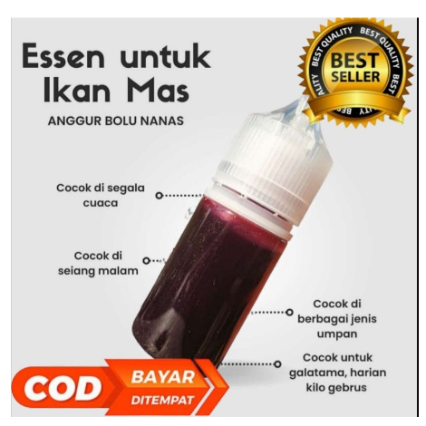 Jual Essen Ikan Mas Oplosan Aroma Anggur Bolu Nanas SIAP PAKAI JOS