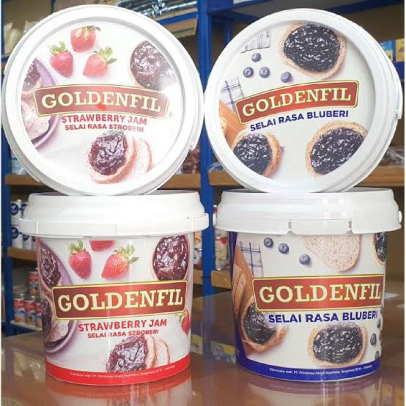 Jual Goldenfil Strawberry Jam Blueberry Jam Kg Shopee Indonesia