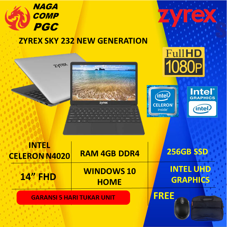 Jual Laptop Zyrex Sky New Generation N Gb Gb Ssd Gb Fhd