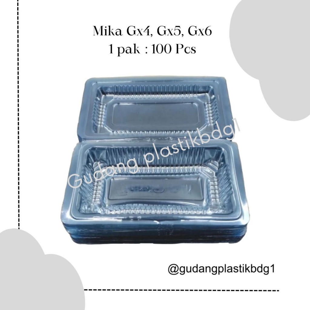 Jual Mika Kue Nasi Per Pack Plastik Bening Uk 4 5 6 Kemasan Jajanan