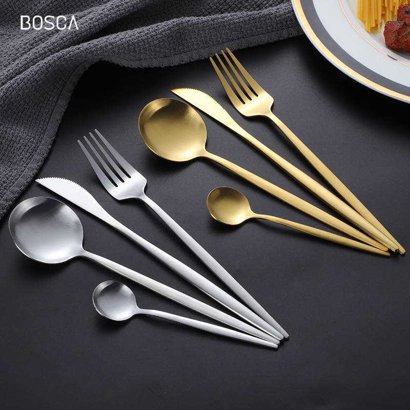 Jual Bosca Living Muro Stainless Steel Gold Cutlery Sendok Garpu