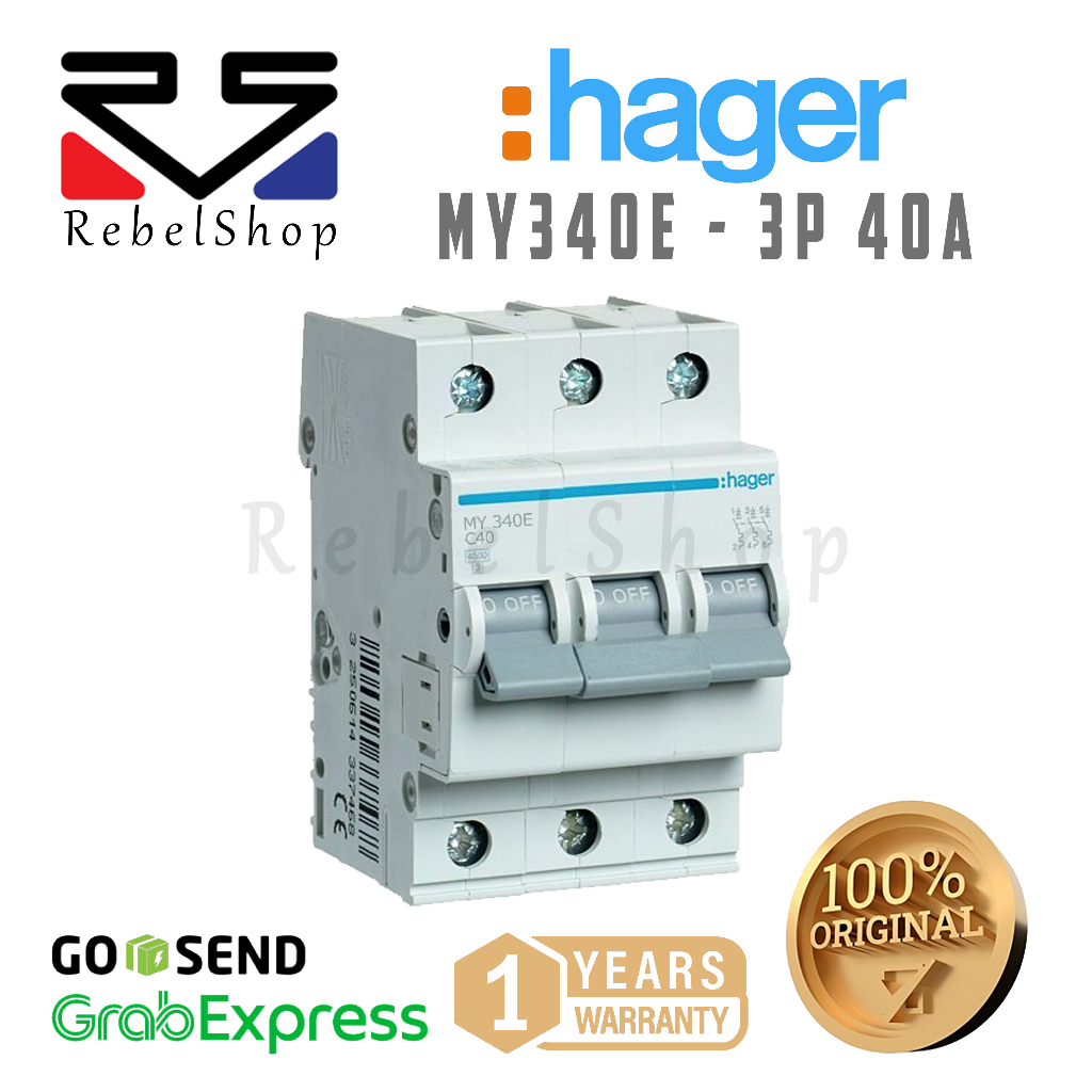 Jual Hager Mcb P A My E Ka Phase Ampere Sni Triple Pole