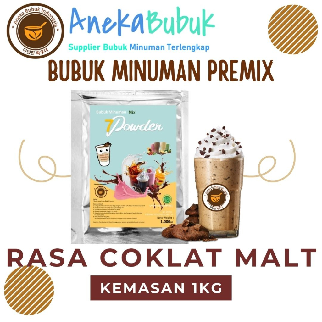 Jual BUBUK MINUMAN COKLAT MALT 1KG MIX SERBUK POWDER RASA CHOCO MALT