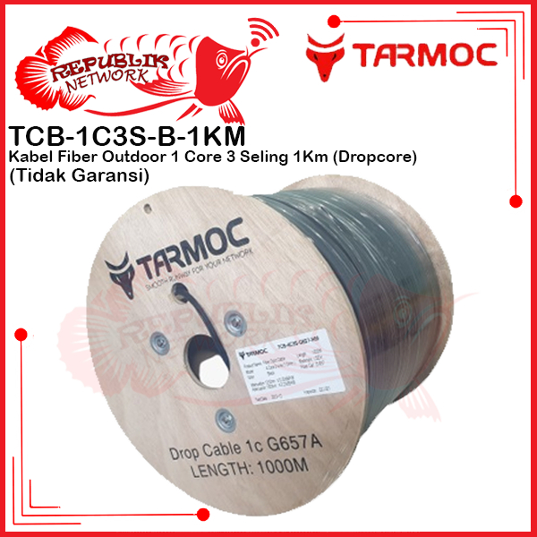 Jual Tarmoc Dropcore Cable FO 1 CORE 3 SELING 1000m Kabel FO Drop