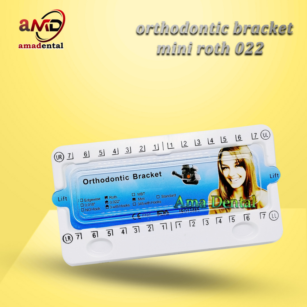 Jual Dental Bracket Behel Gigi Ortho Mini Roth 022 Hook 3 Denrum