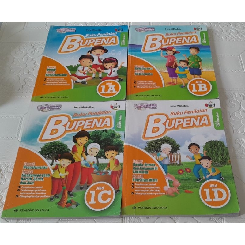 Jual Buku Penilaian BUPENA 1A 1B 1C 1D Untuk SD MI Kelas 1 Shopee