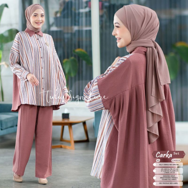 Jual ONE SET BELLE CARKA ULIA Original Tulus Home Setelan Busui