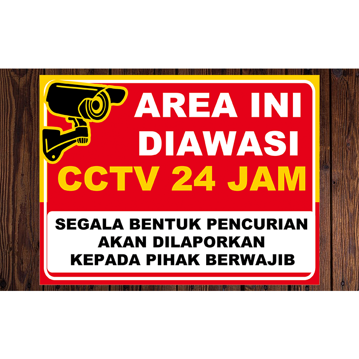 Jual Stiker Cctv Terbaru Rambu Rambu Oke Shopee Indonesia