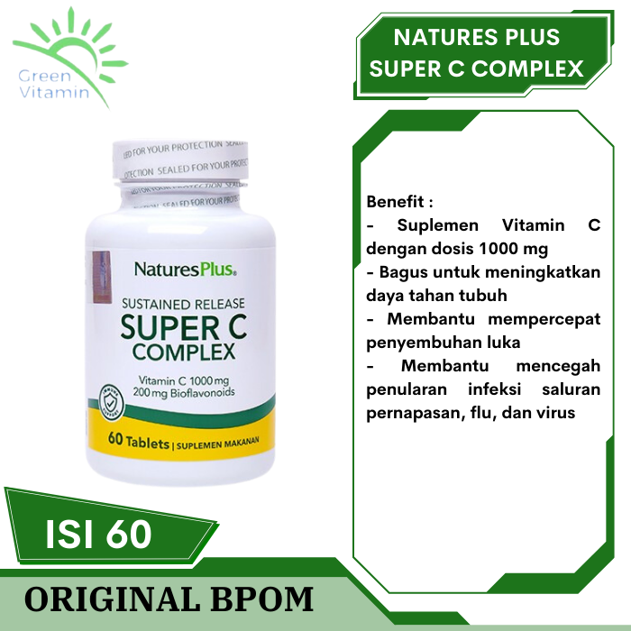 Jual Nature S Plus Super C Complex Vitamin Vit 60 Tablet Natures