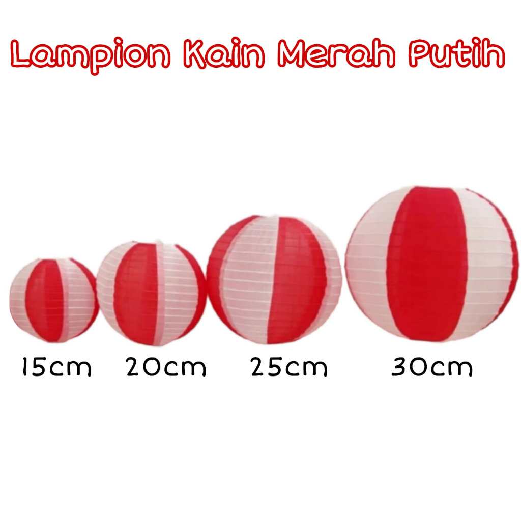 Jual Lampion Kain Mp Polos Dekorasi Dirgahayu Hut Ri Shopee Indonesia