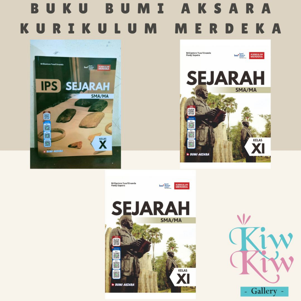 Jual Buku IPS Sejarah Kelas 10 11 12 SMA MA Kurikulum Merdeka Bumi