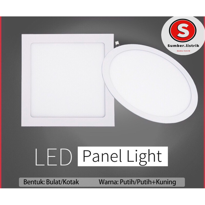 Jual LAMPU DOWNLIGHT LED 3W PANEL 3WATT BULAT KOTAK SQUARE 3 WATT