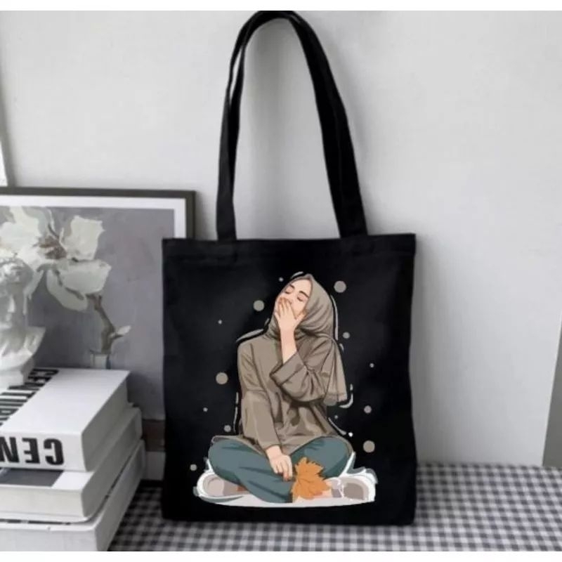 Jual Totebag Hitam Murah Totebag Kanvas Totebag Wanita Murah