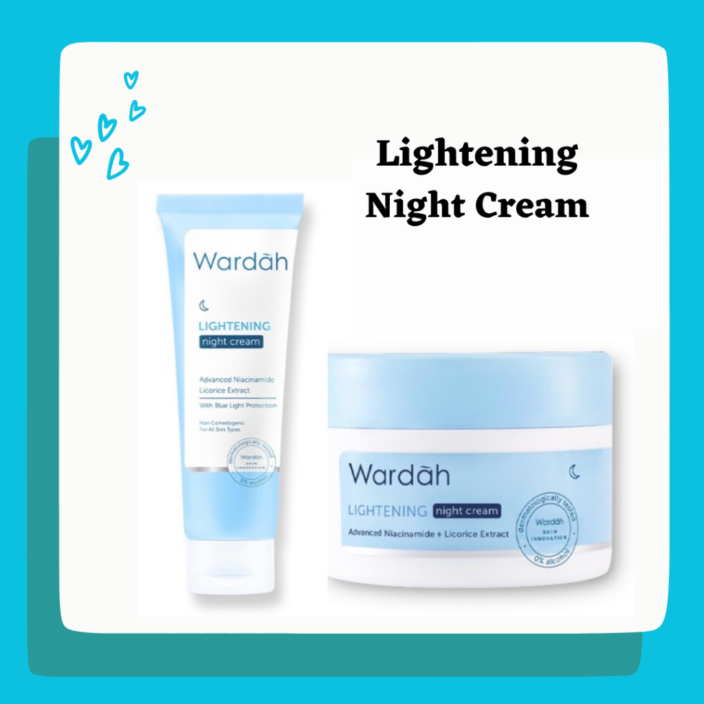 Jual Wardah Lightening Night Cream Advanced Niacinamide Ml G