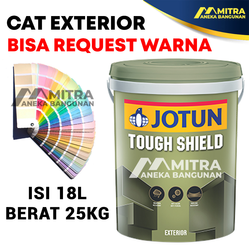 Jual CAT TEMBOK EKSTERIOR JOTUN TOUGH SHIELD 18 LITER 25 KG 1 PAIL