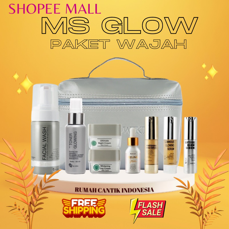 Jual Ms Glow Paket Wajah Ms Glow Paket Luminous Paket Whitening