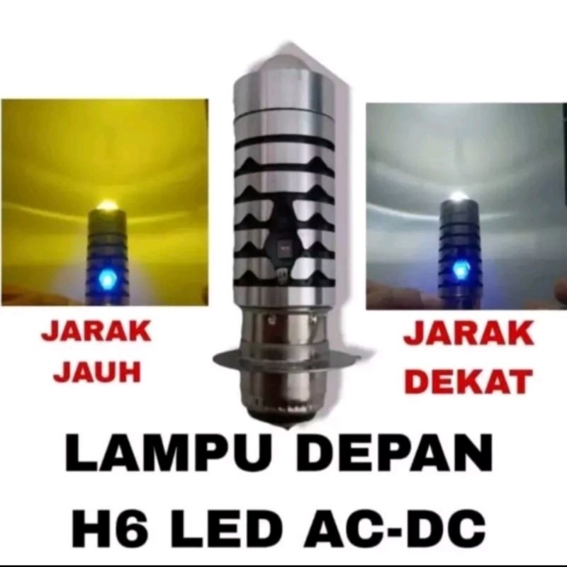 Jual Lampu Led Depan H Laser Warna Senja Biru Universal Motor