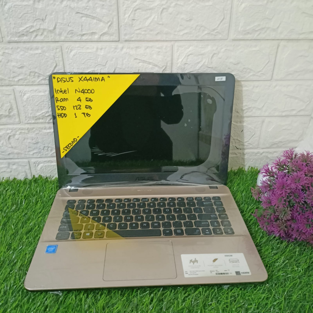 Jual ASUS X441MA INTEL N4000 RAM 4 GB SSD 128 GB HDD 1 TB 14 INCH 2078