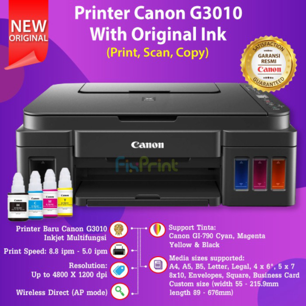 Jual Printer Canon G3010 G 3010 All In One Print Scan Copy WiFi G3010