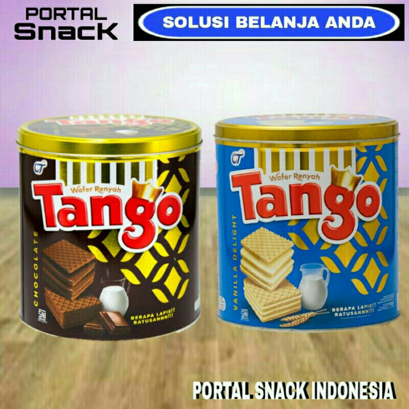 Jual TANGO Wafer Vanilla Coklat Kaleng 290gr Shopee Indonesia