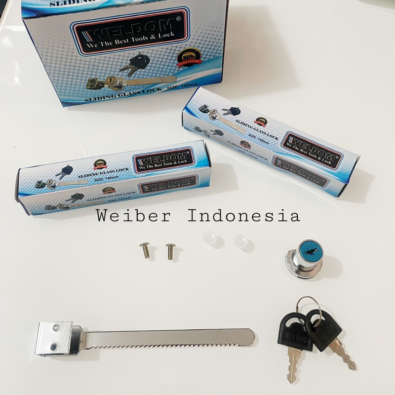 Jual KUNCI ETALASE KACA KUNCI GERGAJI SLIDING GLASS LOCK Shopee