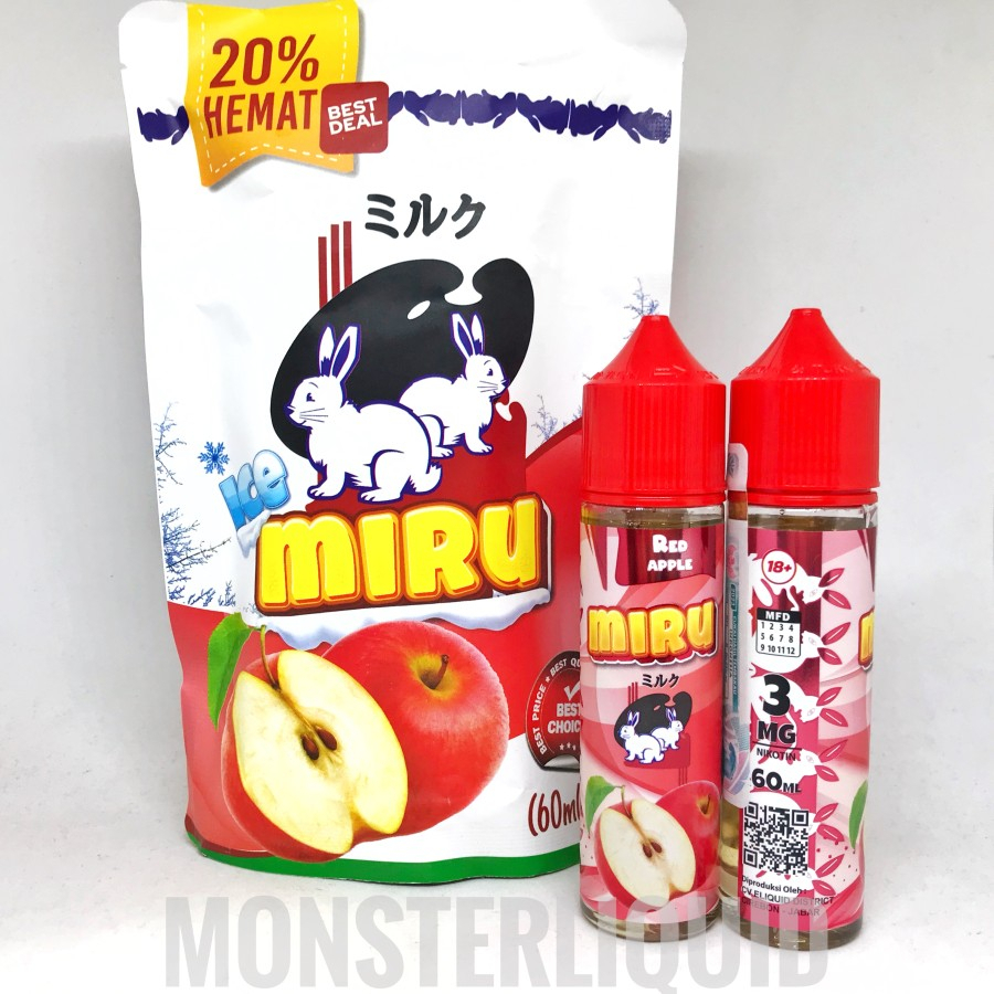 Jual Miru Ice Red Apple By Jozojo Brew Mg Ml Shopee Indonesia