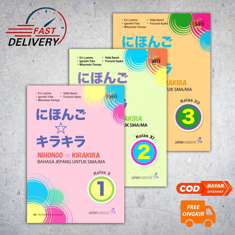 Jual Buku NIHONGO KIRAKIRA Bahasa Jepang Untuk SMA MA Kelas 1 2 3 X