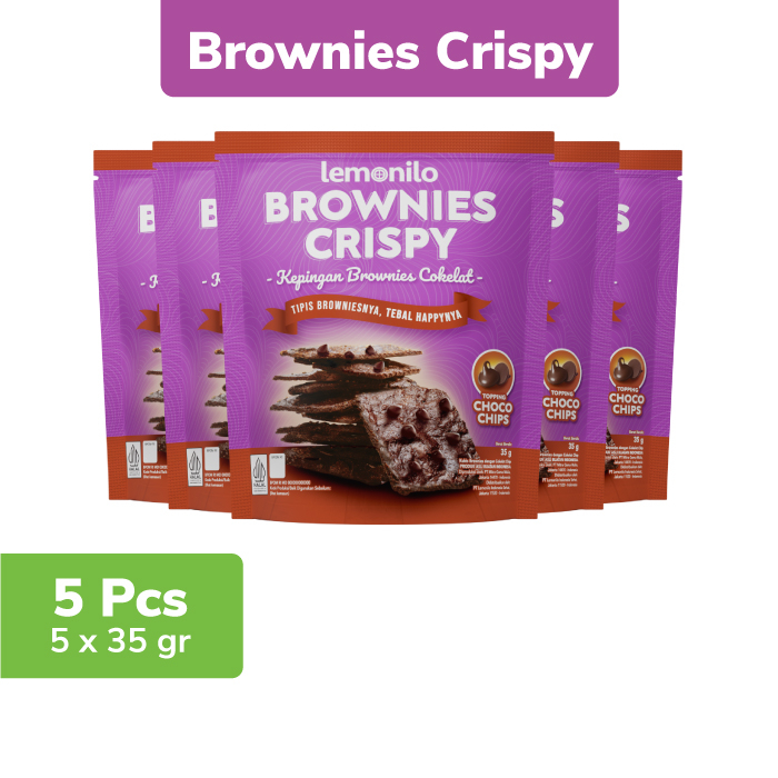 Jual 5 Pcs Lemonilo Brownies Crispy Chocochips 35g Shopee Indonesia