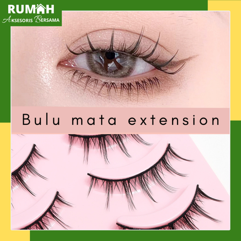 Jual RAB BM387 Bulu Mata Extension 5 Pasang 1 Set Bulu Mata Palsu Motif