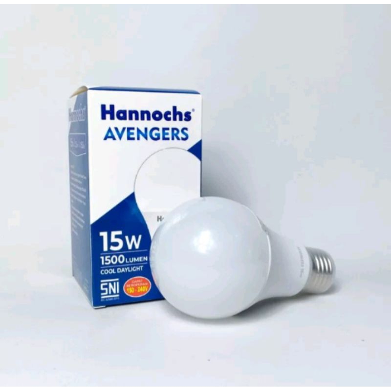 Jual LAMPU LED HANNOCHS AVENGERS 15WATT CAHAYA PUTIH BERGARANSI SNI