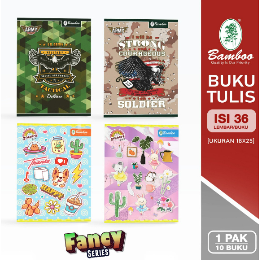 Jual Buku Tulis Bergaris Biasa Buku Tulis Sekolah Fancy Series Ukuran