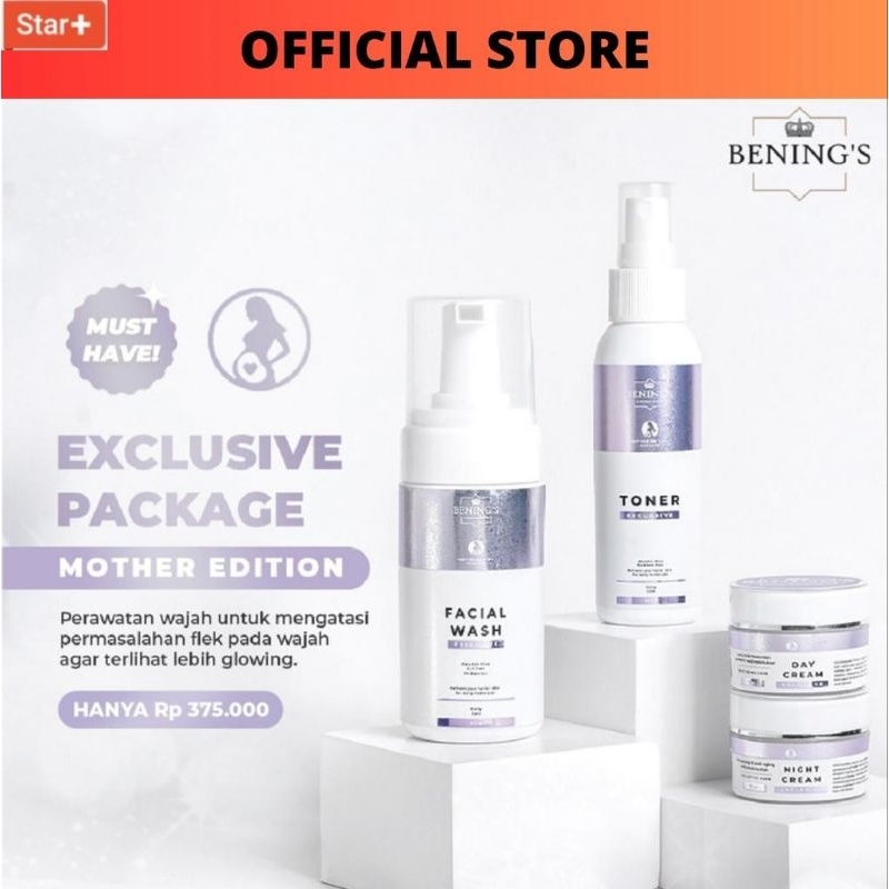 Jual Bening Skincare Ibu Hamil Menyusui Paket Flek Paket Exclusive