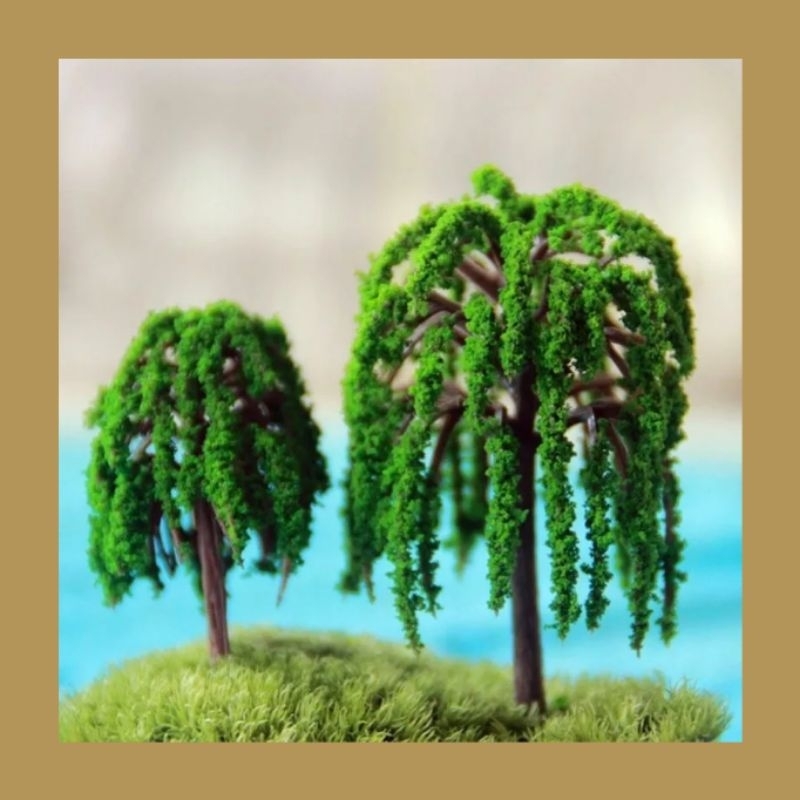 Jual Pc Miniatur Pohon Gandarusa Willow Tree Bahan Maket Landscape