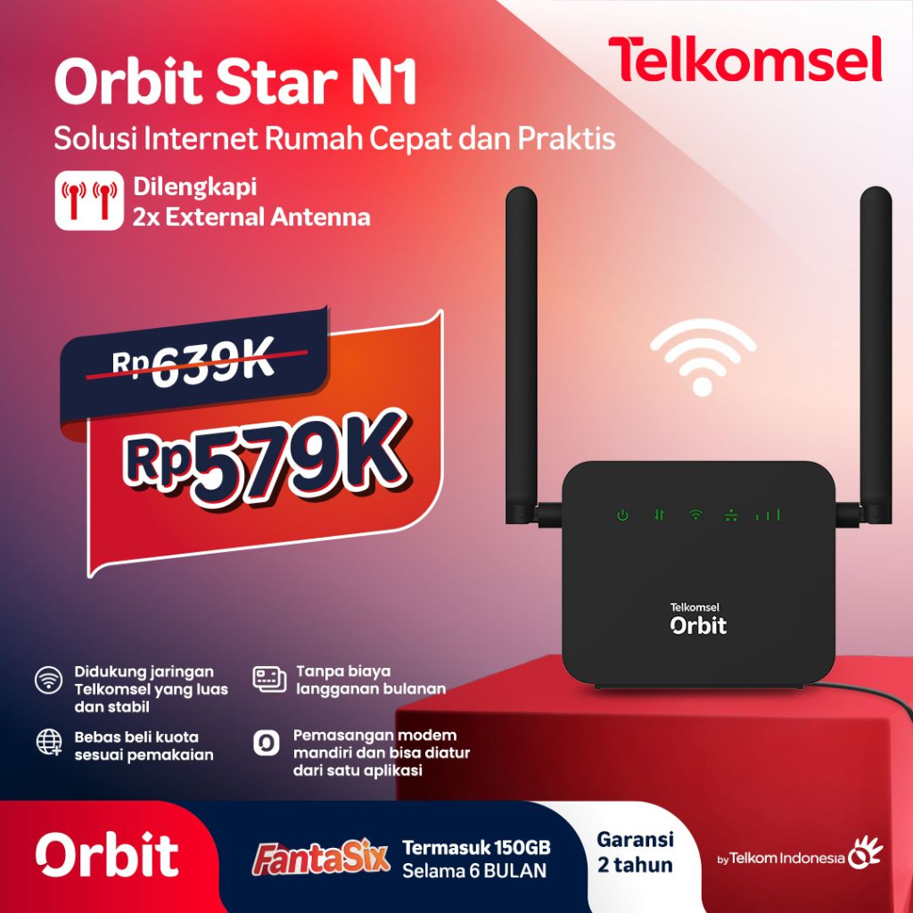 Jual Telkomsel Orbit Star N Modem Wifi G High Speed Bonus Data