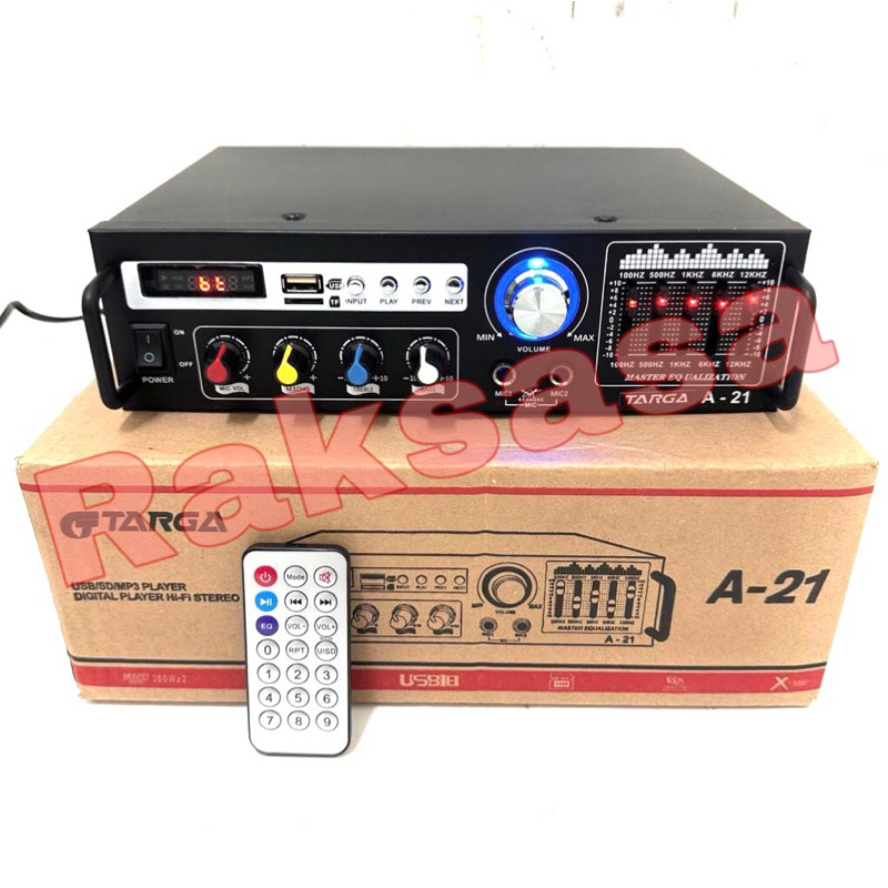 Jual Power Amplifier Targa A 21 A21 Bluetooth USB SD BISA COD