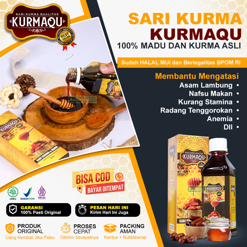 Jual Kurmaqu Sari Kurma Madu Asli Herbal Multikhasiat Original