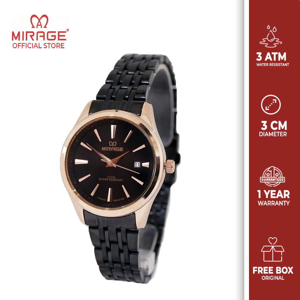 Jual Mirage Original Jam Tangan Analog Wanita Elegant Mewah L