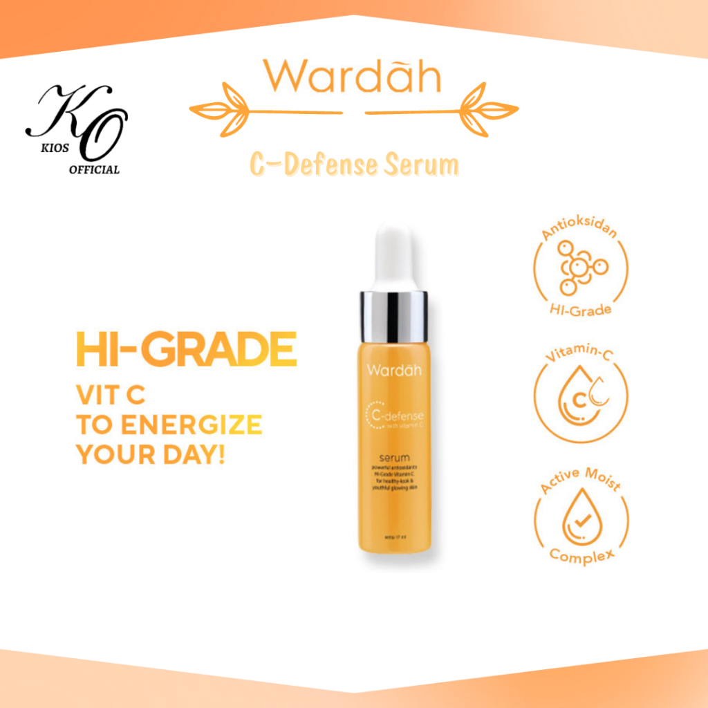 Jual Wardah C Defense Serum 17ml Serum Wajah Shopee Indonesia