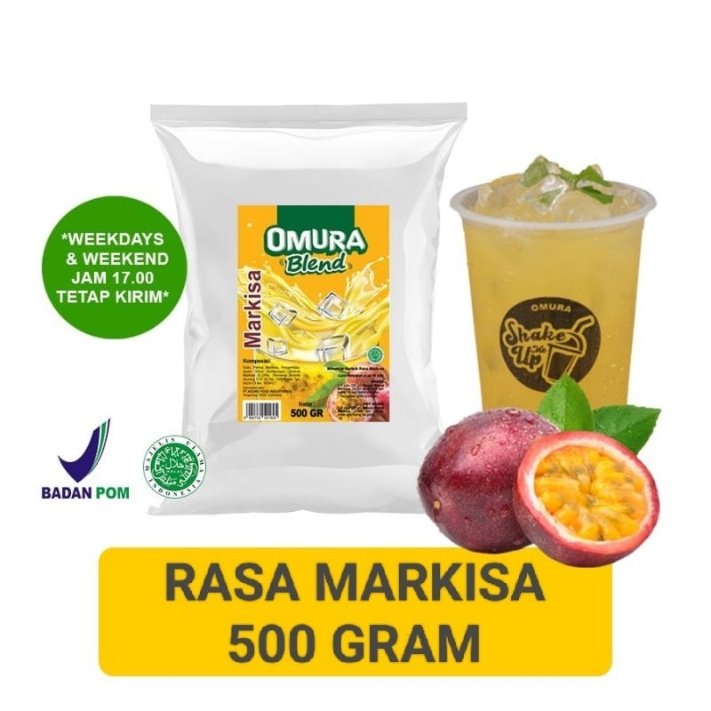 Jual Markisa 500 Gr Indonesia Powder Bubuk Minuman Omura Blend