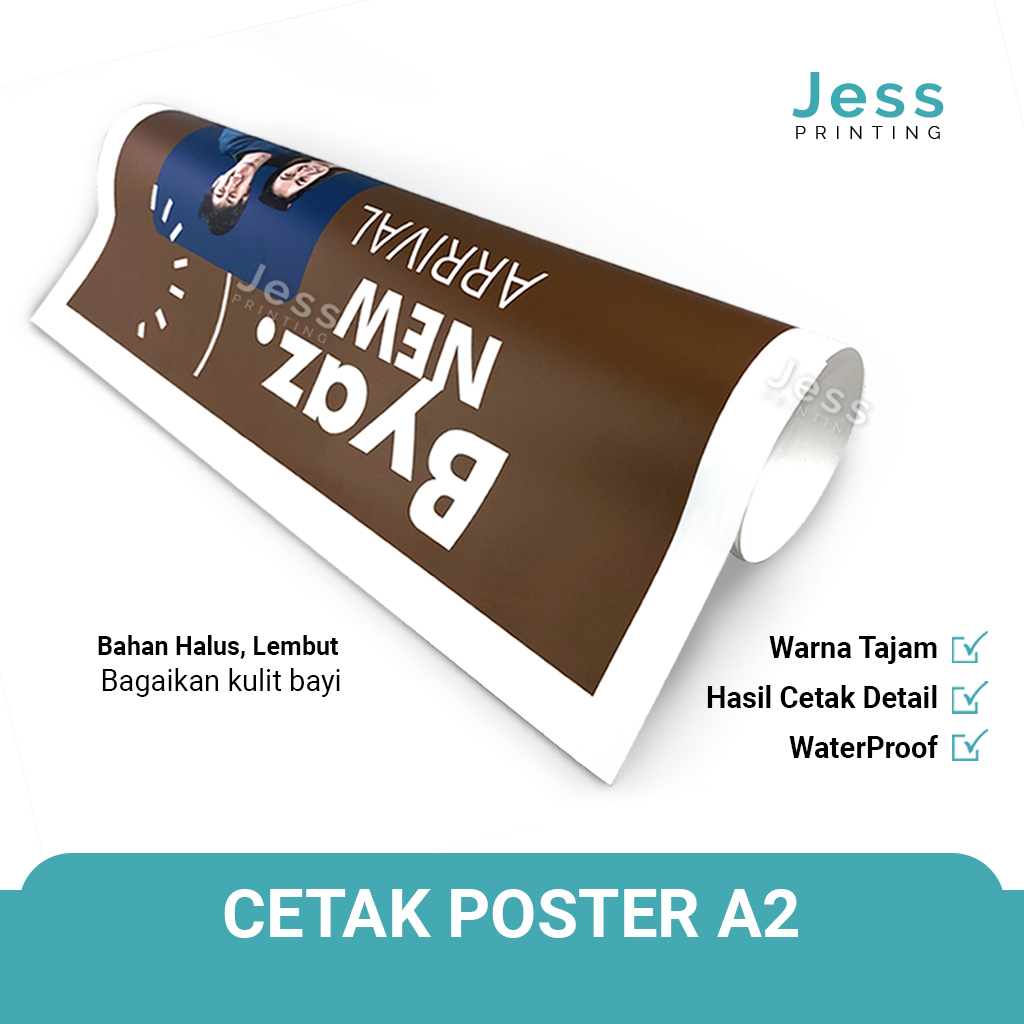 Jual Print Cetak Poster Besar A2 Murah Anti Air Anti Pudar Bahan