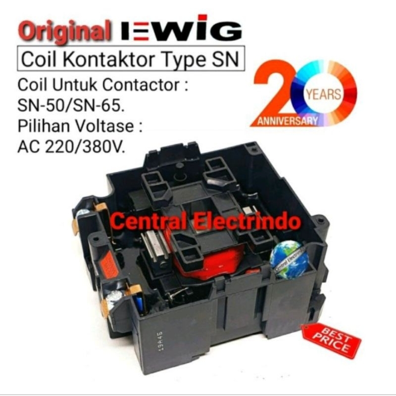 Jual Koil Coil Kontaktor Contactor Ewig Sn Sn Shopee Indonesia