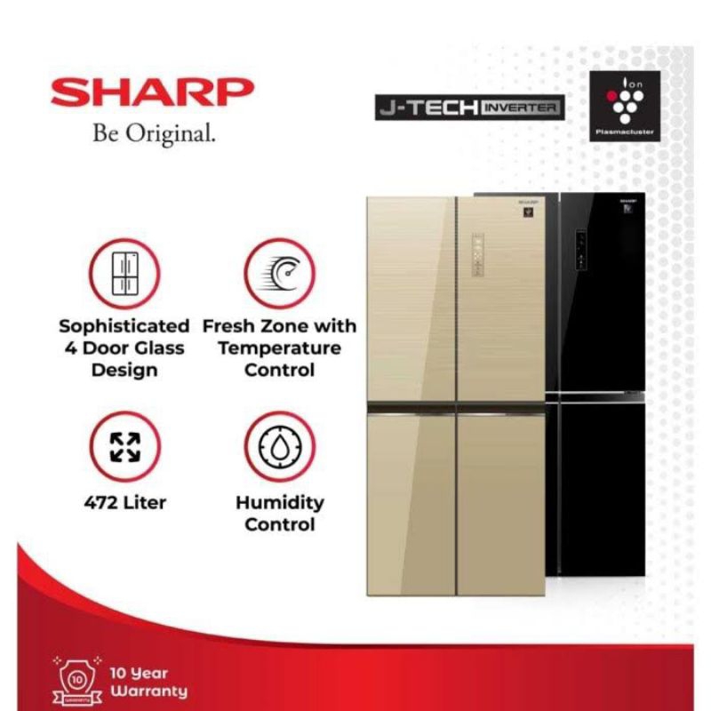 Jual Sharp Kulkas Multidoor Pintu Plasmacluster Inverter Sj If Pg Cg