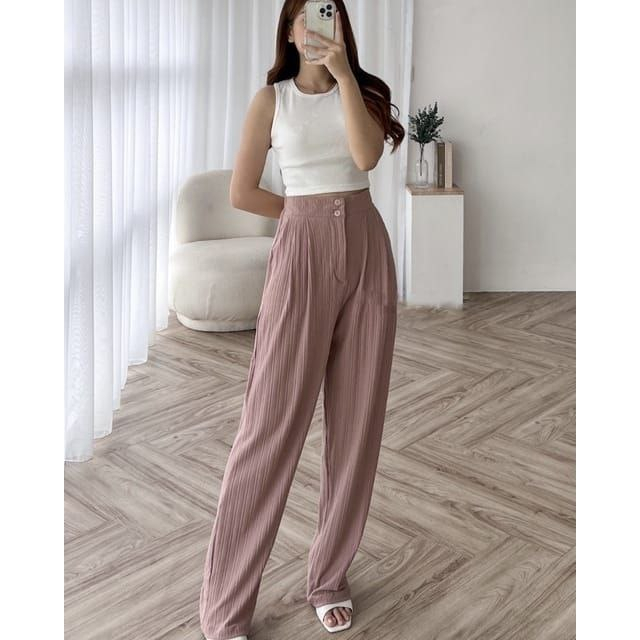 Jual Jennie Knit Pants Celana Kulot Highwaist Knit Kancing Celana